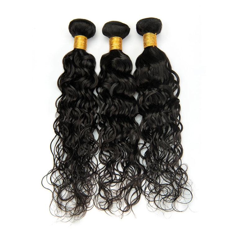 Ladies Water Wave Synthetic Fiber Hair Bun Wig — 16 Inch