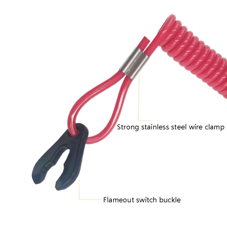 2 PCS Universal Ship Out-Of-Fire Switch Safety Rope Boot Machine Motorboat Emergency Exterior Switch Rope