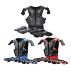 GHOST RACING Motorcycle Protective Gear Children Safety Riding Sport Vest + Knee Pads + Elbow Pads Protective Suit