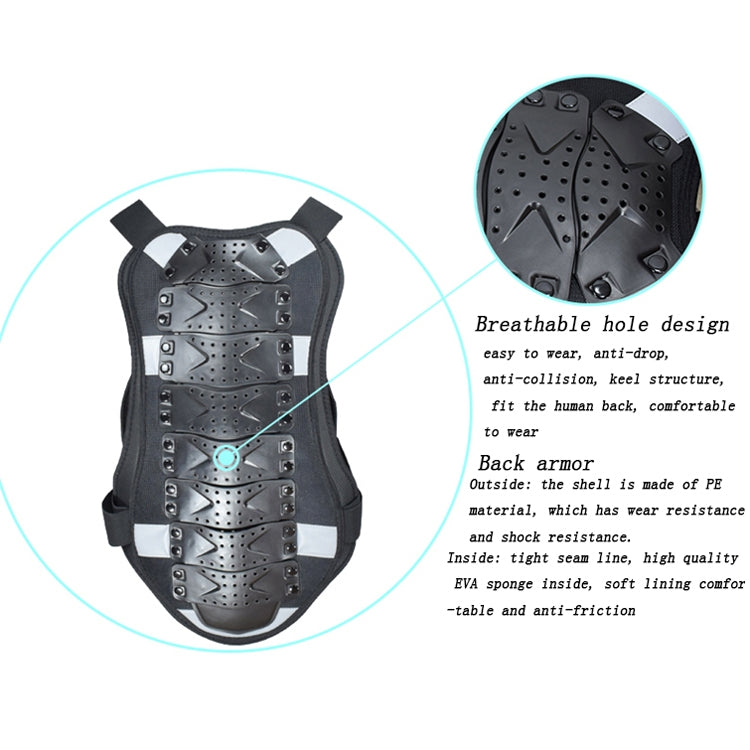 GHOST RACING GR-HJY08 Motorcycle Adult Protective Gear Anti-Fall Riding Clothes Hard Shell Protective Vest Suit