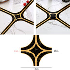 Gap Beautification Moisture-Proof Wear-Resistant Floor Stickers — Black Gold