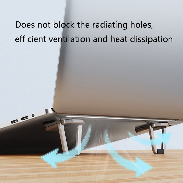 T615 Laptop Heightening Bracket Aluminum Alloy Back Stick Computer Stand