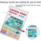 Tabletop Game Road Builder Maze Thinking Logical Reasoning Pull Back Forklift Children Toy — view 4