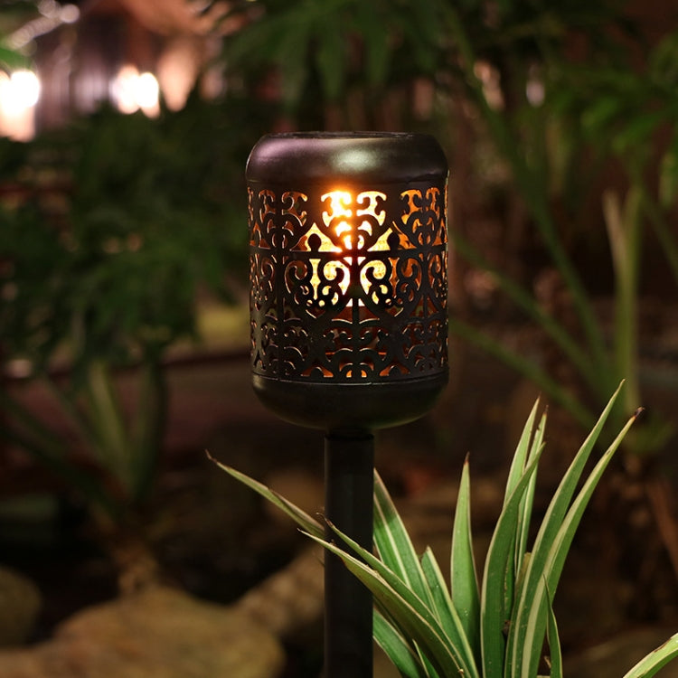 Outdoor Garden Solar 10 LED Flame Lamp Ground Plug Lawn Light — view 6