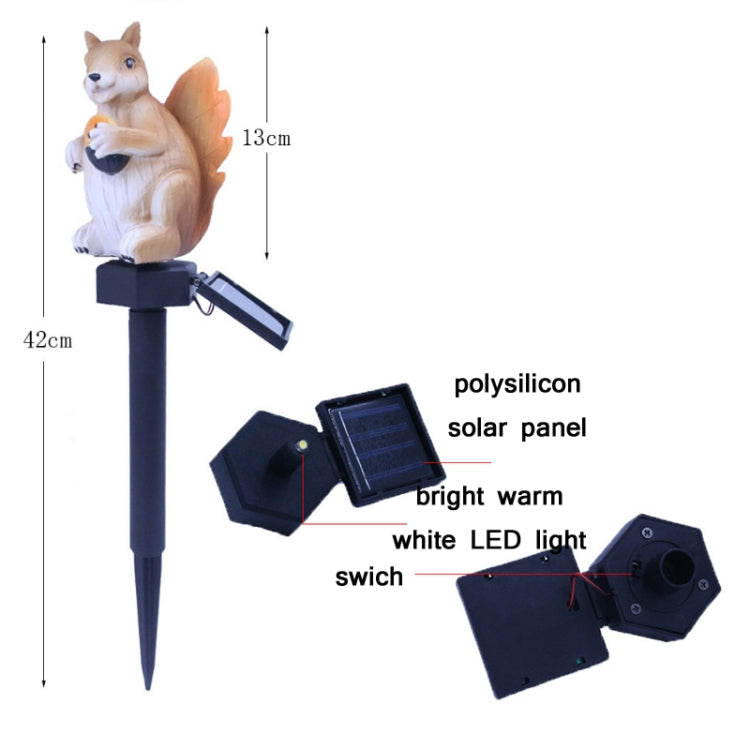 LED Solar Squirrel Lawn Light Outdoor Garden Decoration Landscape Light — view 3