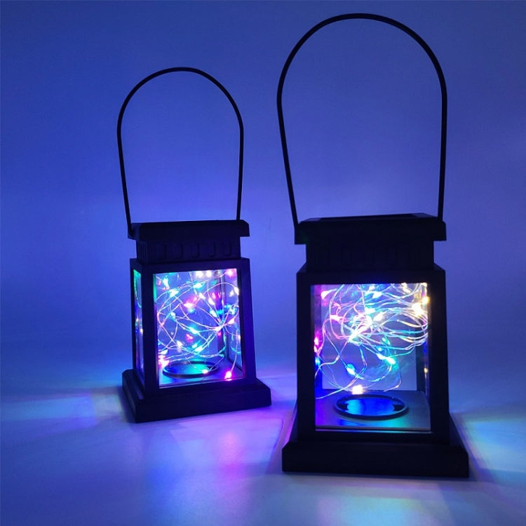 Solar LED Starry Wind Lantern Festival Decoration Retro Copper Wire String Light — view 6