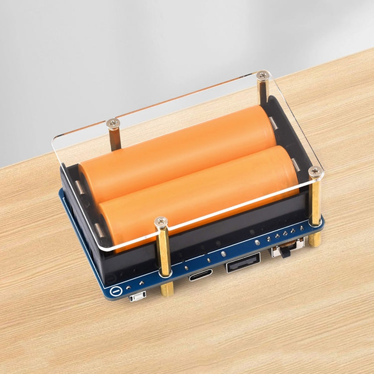 Waveshare 25567 For Raspberry Pi UPS HAT (D), Pogo Pins Connector , Without Battery