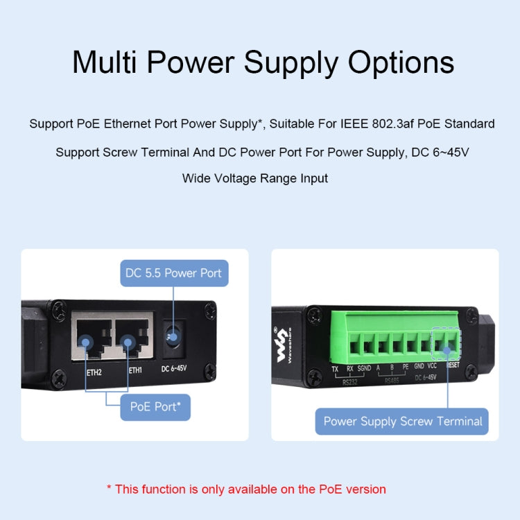 Waveshare RS232 RS485 To RJ45 Ethernet Serial Server — view 9