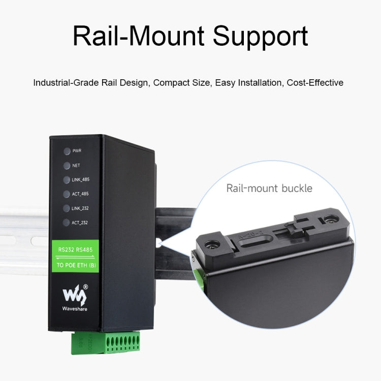 Waveshare RS232 RS485 To RJ45 Ethernet Serial Server — view 11
