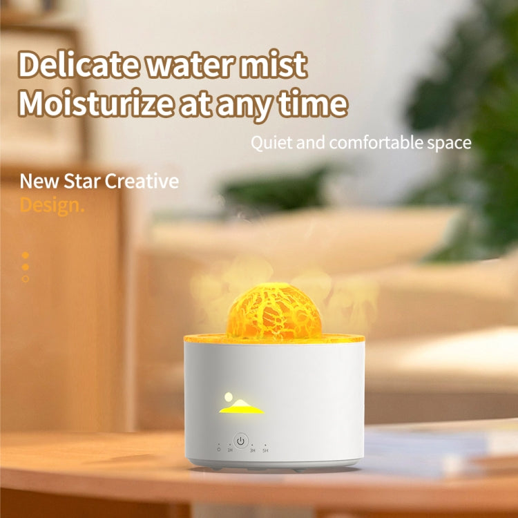 HX-130 Colorful Night Light Planet Desktop Flame Aromatherapy Humidifier — view 5