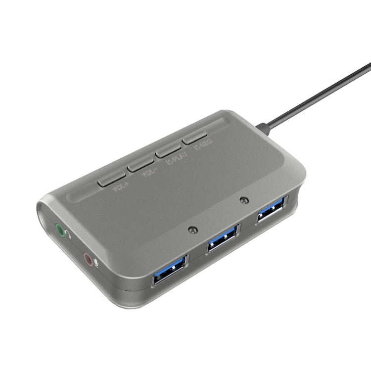 MB-103 USB 3.1 Three-Port Drive-Free HUB + 7.1 Voice Changer Sound Card High-Speed Docking Station, Cable Length: 1.2m