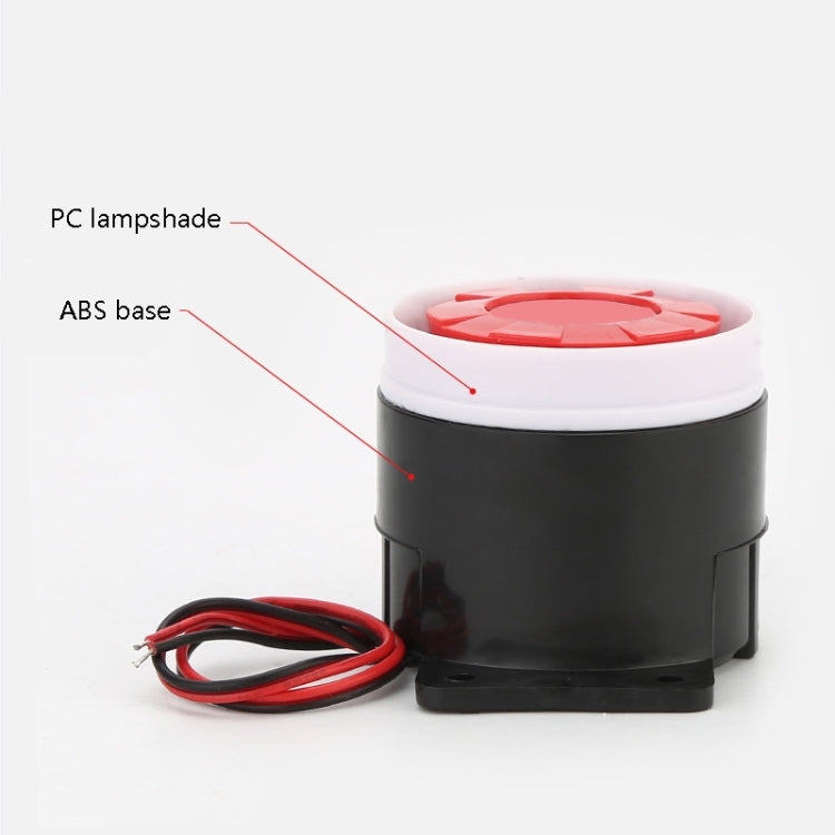 BJ-1K High-Decibel Active Buzzer Dual Audio Electronic Siren Alarm Wall-Mounted Anti-Theft Buzzer, Voltage: