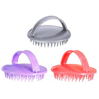 10 PCS Head Itching Massage Brush Household Scalp Cleaning Brush — Grey