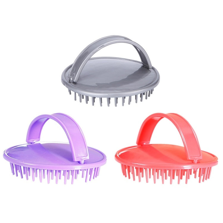 10 PCS Head Itching Massage Brush Household Scalp Cleaning Brush — Grey