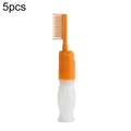 5 PCS Scale Press Hair Dye Bottle With Comb Teeth