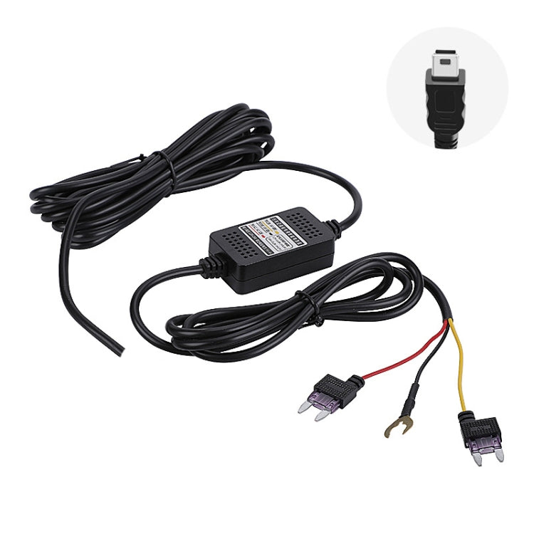 H516 Recording Step-down Line Shrinkage Video Car Charger Line Parking Monitoring Three-Core Power Cord — Without Fuse