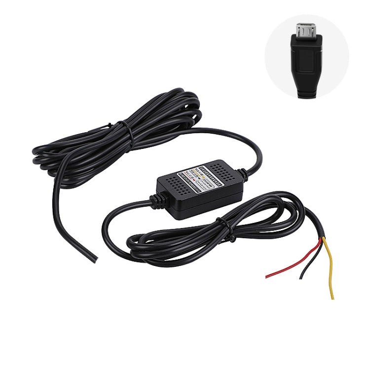 H516 Recording Step-down Line Shrinkage Video Car Charger Line Parking Monitoring Three-Core Power Cord — view 11
