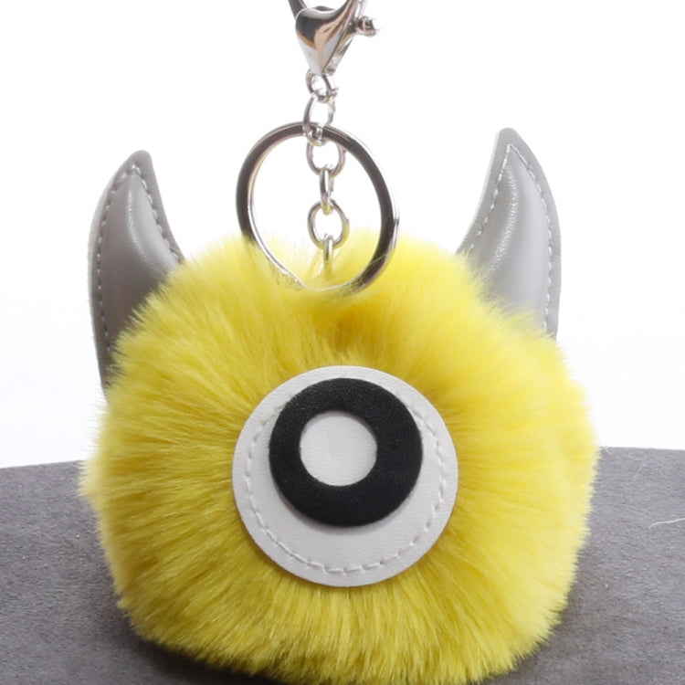 3 PCS Cartoon Croissant Hair Ball Keychain Pendant Bag Car Pendant, ... — Royal Blue