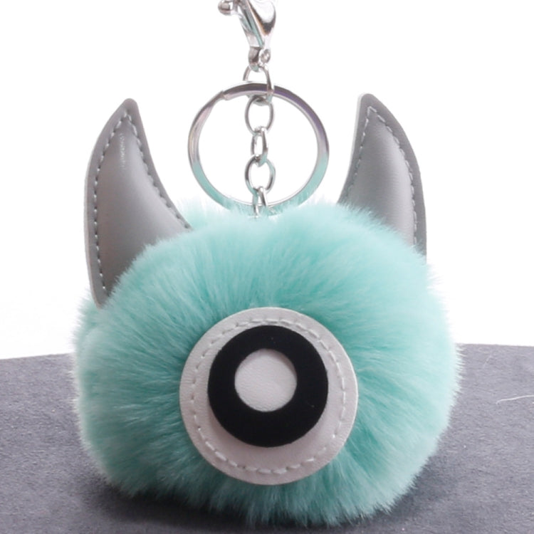 3 PCS Cartoon Croissant Hair Ball Keychain Pendant Bag Car Pendant, ... — Lotus Root Pink
