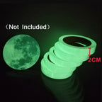 5 Rolls Home Decoration Baseboard Luminous Strip Safe Passage Warning Fluorescent Sticker — 2cmx100cm
