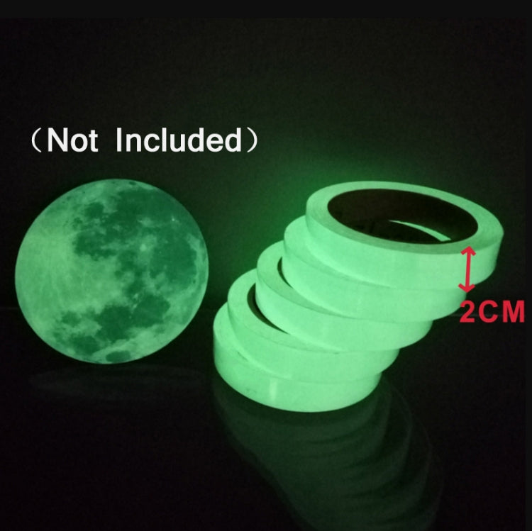 5 Rolls Home Decoration Baseboard Luminous Strip Safe Passage Warning Fluorescent Sticker — 2cmx100cm
