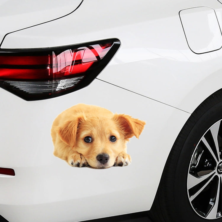 3D Simulation Dog Car Stickers Rain-Proof Sunscreen Car Sticker Scratch Shaving Decoration Stickers