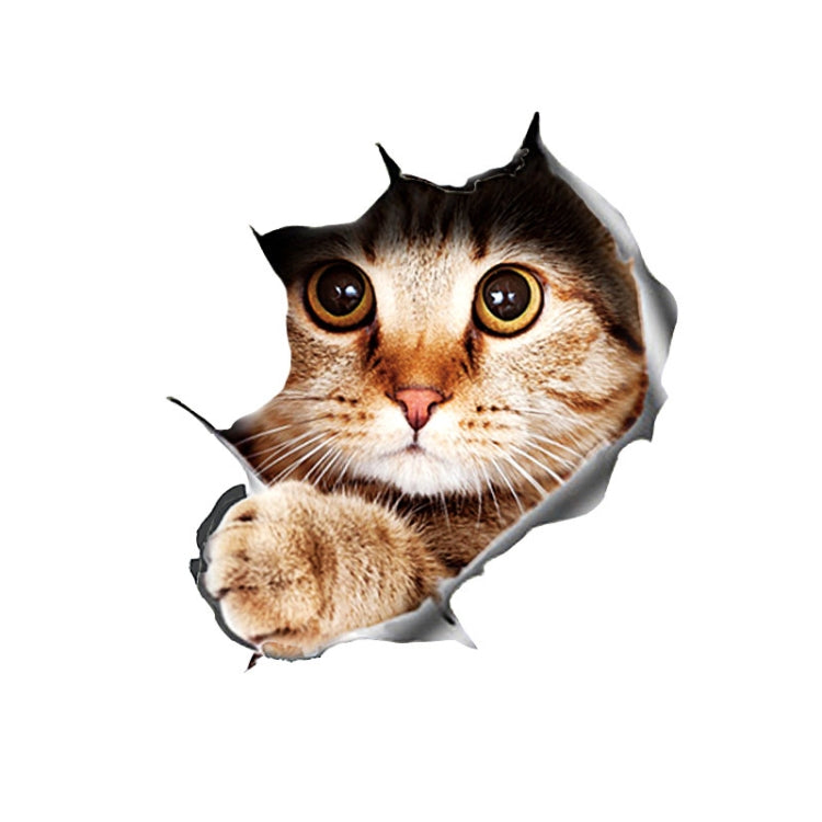 3D Stereo Cat Car Sticker Car Body Scratches And Occlusion Stickers — Style 4 Small