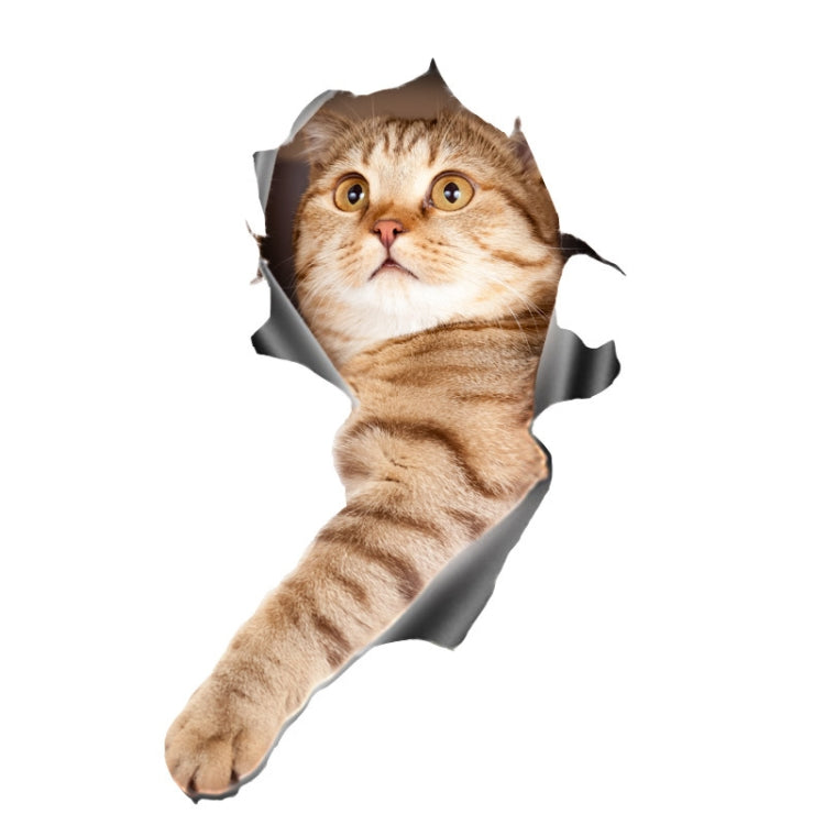 3D Stereo Cat Car Sticker Car Body Scratches And Occlusion Stickers — Style 1 Large