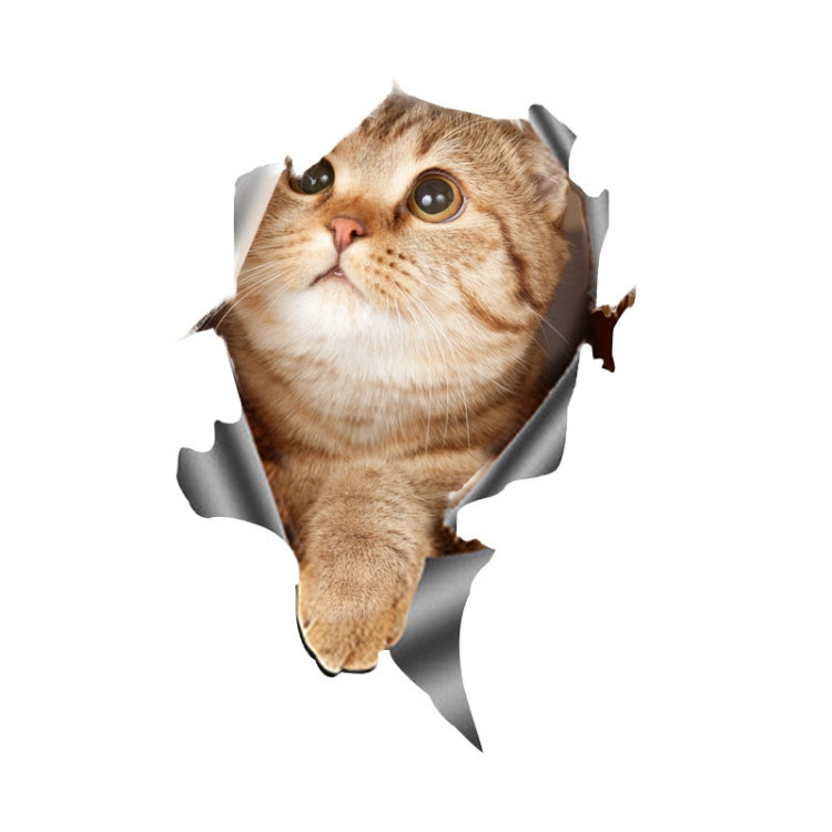 3D Stereo Cat Car Sticker Car Body Scratches And Occlusion Stickers — Style 2 Large