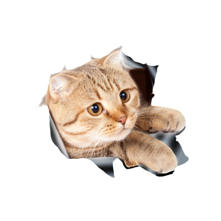 3D Stereo Cat Car Sticker Car Body Scratches And Occlusion Stickers — Style 3 Large