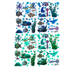 Underwater World Luminous Wall Sticker, AFG3358 Blue — AFG3358 Blue