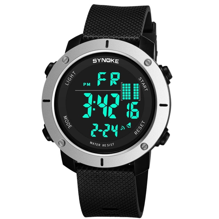 SYNOKE 9658 Student Outdoor Multi-Function Waterproof Large Dial Sports Electronic Watch