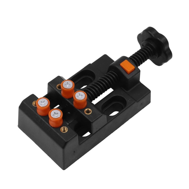 Eight-Hole Mini Flat Bench Vise Bodhi Beads Walnut Fixture