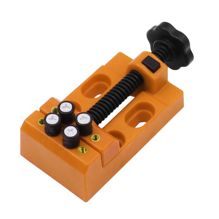 Eight-Hole Mini Flat Bench Vise Bodhi Beads Walnut Fixture — Black