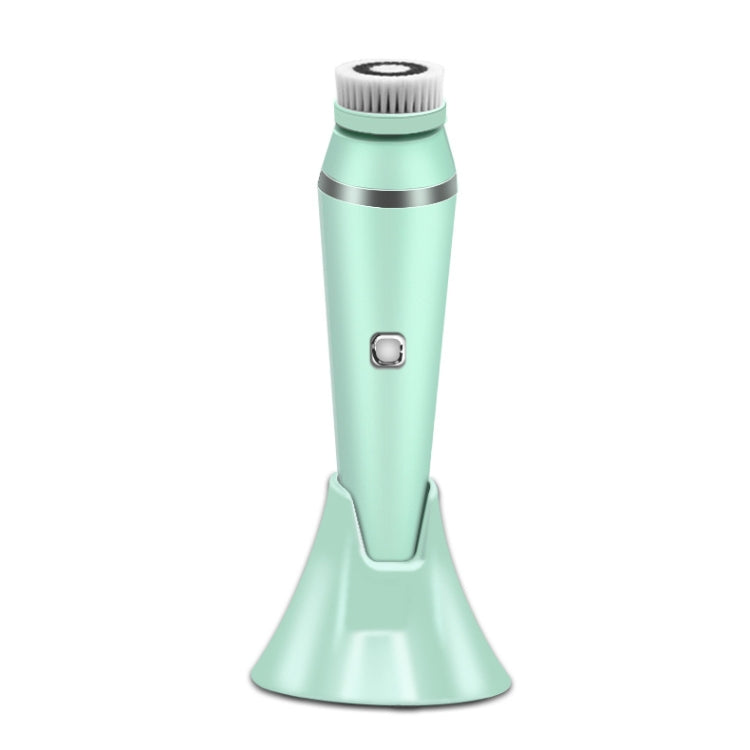 SK0306B 4-In-1 Electric Facial Cleansing Brush To Clean Pores And Blackheads Makeup Remover Brush Waterproof Silicone Cleansing Instrument — Pink