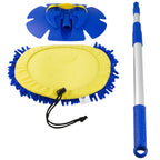 Chenille Water Brush Telescopic Rotary Roller Brush Cleaning Mop