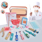 Children Wooden Simulation Medicine Box Pretend Play Toy — view 6