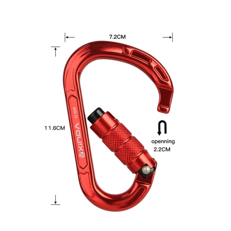 XINDA XD-8123N Outdoor Climbing Equipment Fast Hanging Buckle Carabiner Pear Main Lock HMS Safety Buckle