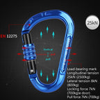 XINDA XD-8123N Outdoor Climbing Equipment Fast Hanging Buckle Carabiner Pear Main Lock HMS Safety Buckle