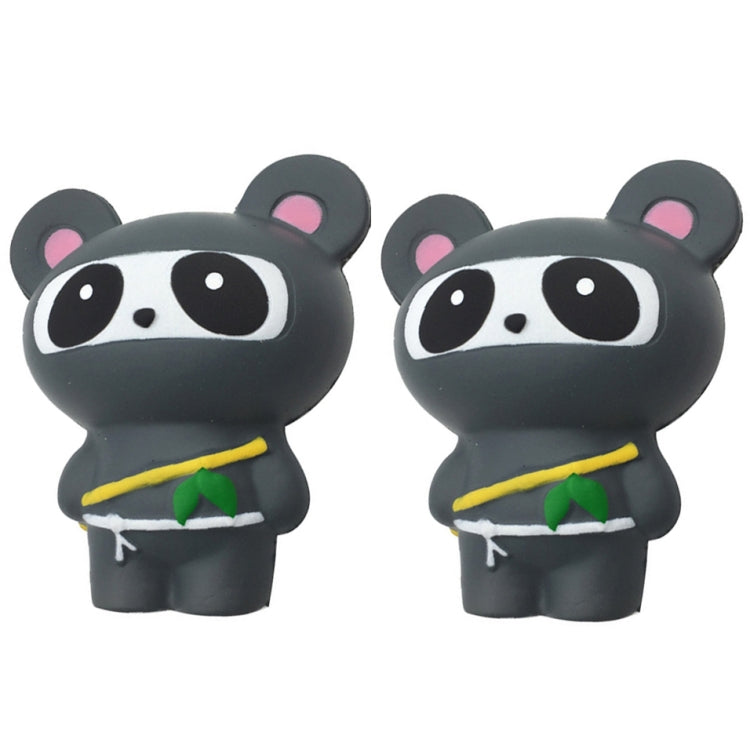 2 PCS TTPU1054 Cute Cartoon Animal Slow Rebound Decompression Toy — Fox Gray