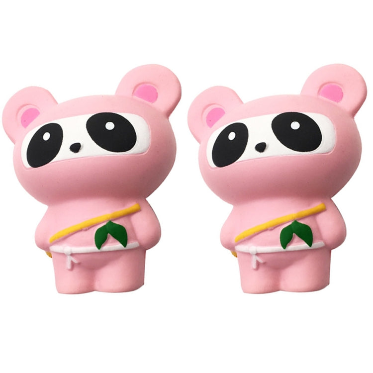 2 PCS TTPU1054 Cute Cartoon Animal Slow Rebound Decompression Toy — Panda Gray