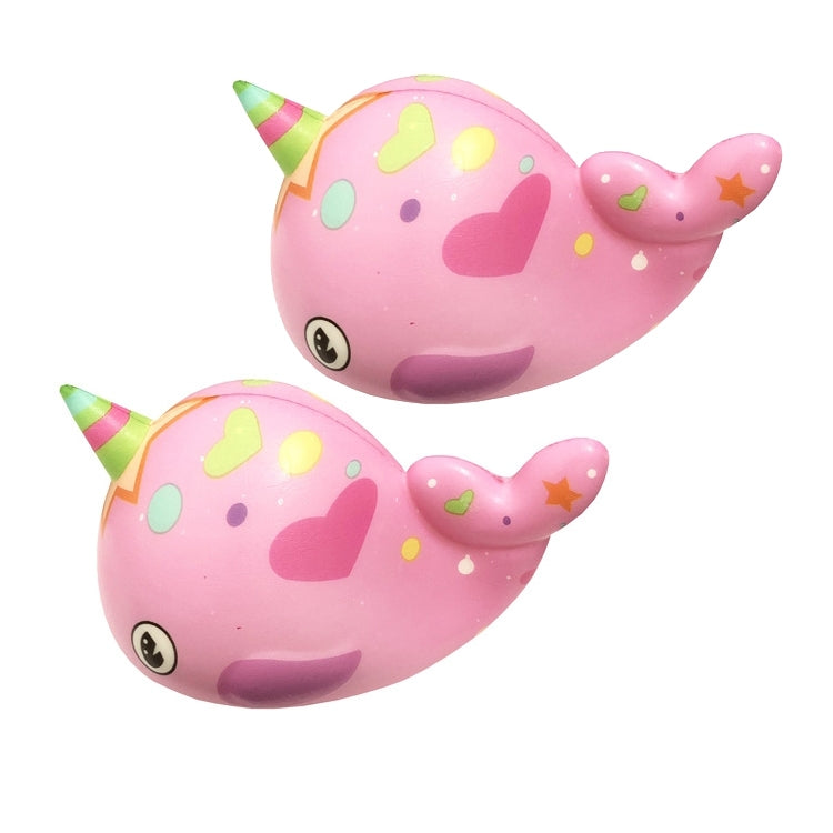 2 PCS TTPU1210 Color Printing Whale Slow Rebound Decompression Toy