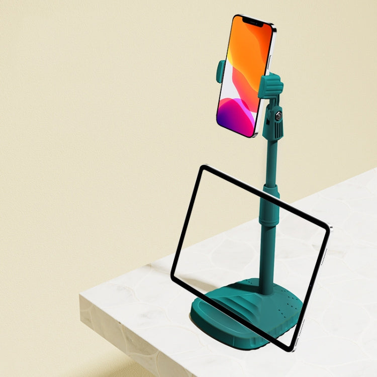 B7 Volcano Telescopic Live Bracket Tablet Phone Dual-Use Stand — Icon White