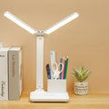 Double Head Lighting LED Charging Desk Lamp, Style: