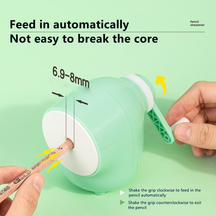Deli 71169 Student Automatic Pen Pencil Sharpener Manual Pencil Sharpener