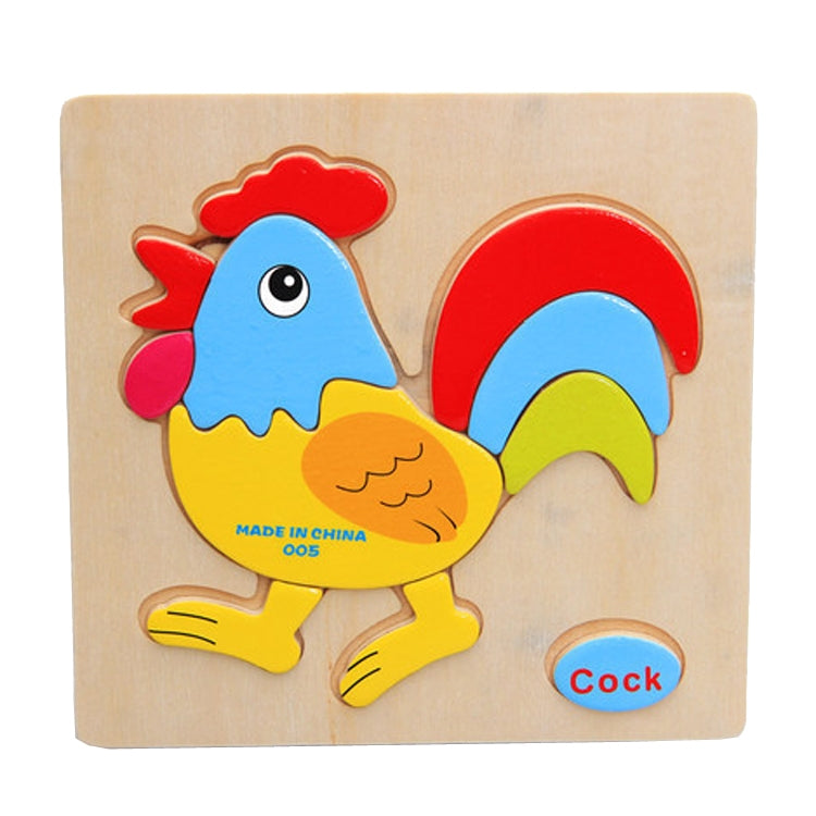Children Educational Toy Wooden Cartoon Jigsaw Puzzle — Train
