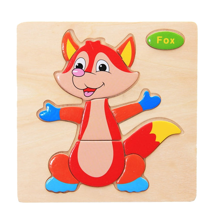Children Educational Toy Wooden Cartoon Jigsaw Puzzle — Rooster