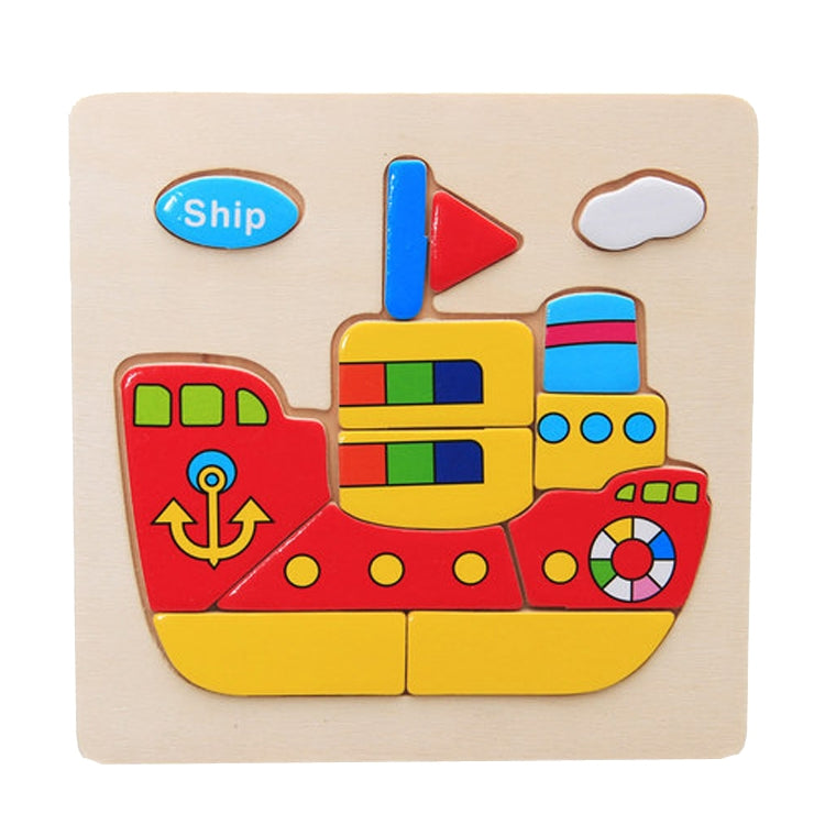 Children Educational Toy Wooden Cartoon Jigsaw Puzzle — Fox