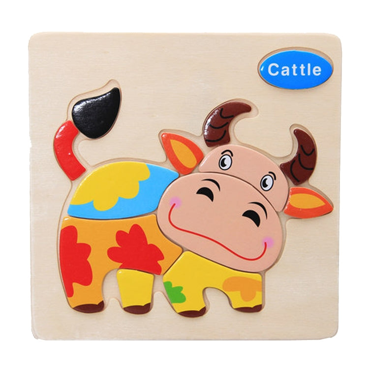 Children Educational Toy Wooden Cartoon Jigsaw Puzzle — Crab