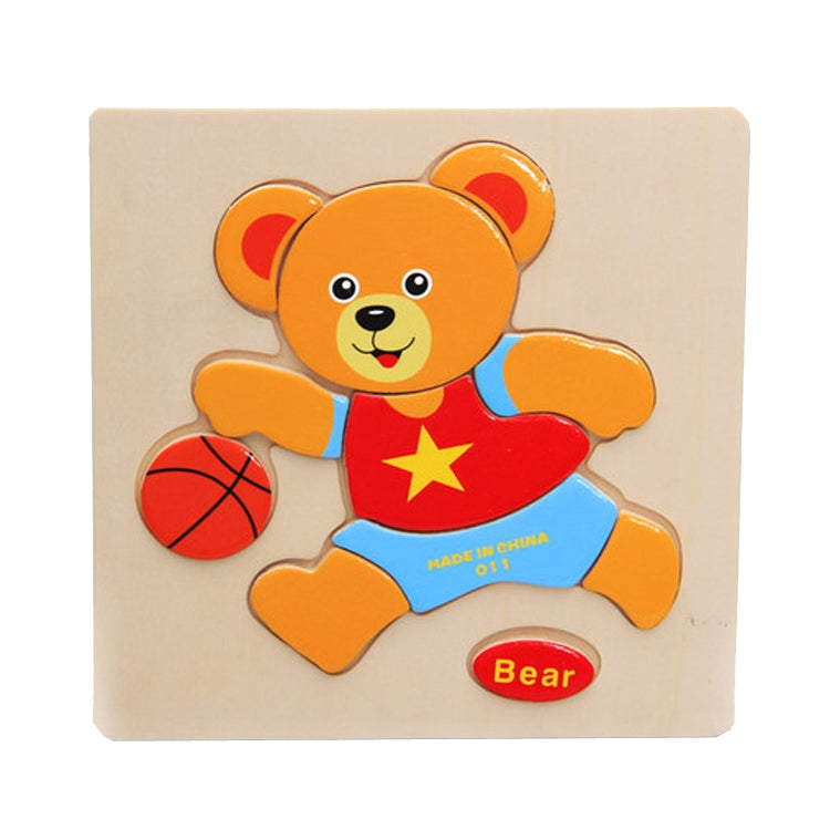 Children Educational Toy Wooden Cartoon Jigsaw Puzzle — Pineapple